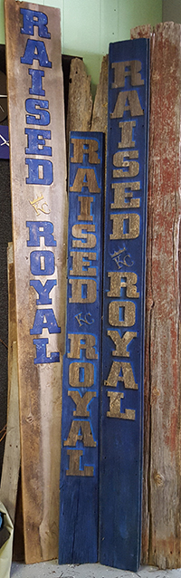 Hand Painted Royals 12' Plaques